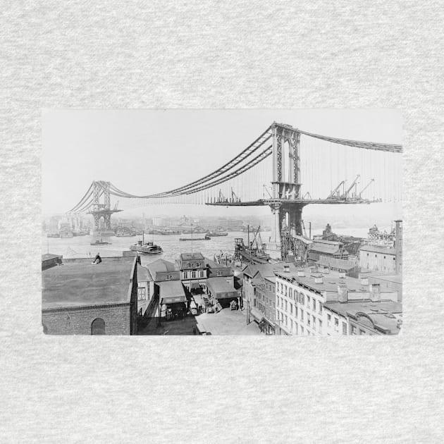 Construction of The Manhattan Bridge (1909) by Bravuramedia